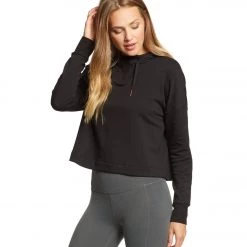 Beyond Yoga Sedona Cropped Hoodie Black CLOTHING 9 Beyond Yoga Sedona Cropped Hoodie Black CLOTHING
