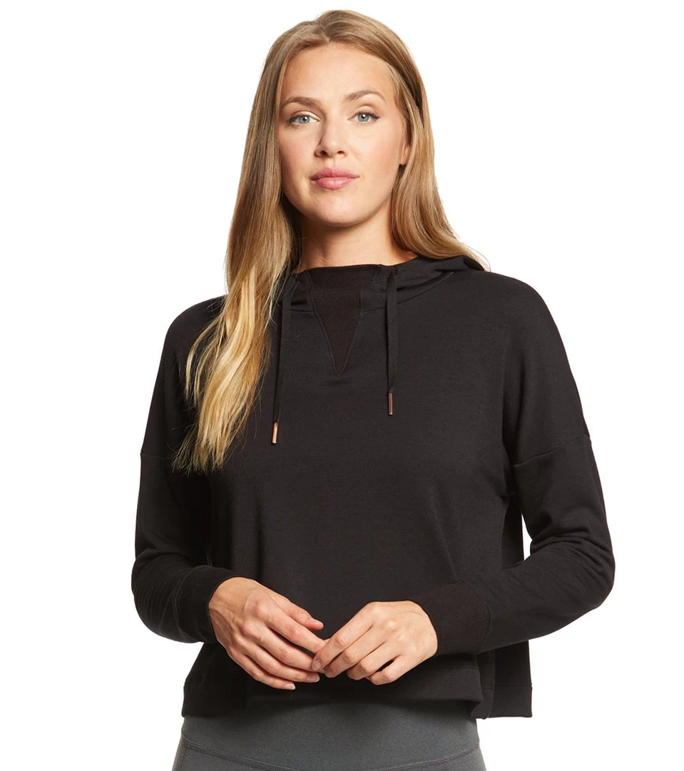 Beyond Yoga Sedona Cropped Hoodie Black CLOTHING 8 Beyond Yoga Sedona Cropped Hoodie Black CLOTHING