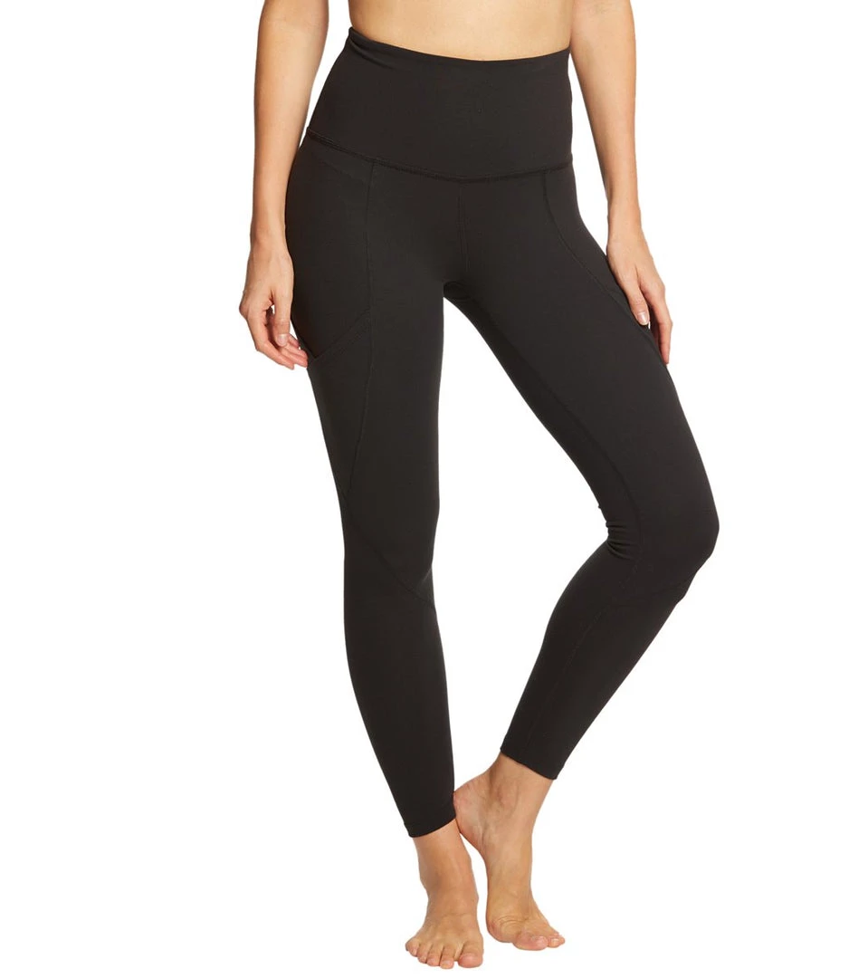 CLOTHING Beyond Yoga Palomino High Waisted 7/8 Yoga Leggings With Pockets Jet Black 4 CLOTHING Beyond Yoga Palomino High Waisted 7/8 Yoga Leggings With Pockets Jet Black