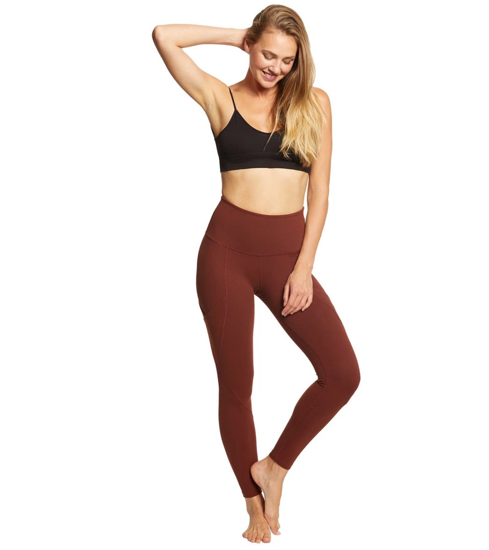 Beyond Yoga Palomino High Waisted 7/8 Yoga Leggings With Pockets Red Rock CLOTHING 6 Beyond Yoga Palomino High Waisted 7/8 Yoga Leggings With Pockets Red Rock CLOTHING