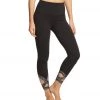 Beyond Yoga Badlands High Waisted Strappy 7/8 Yoga Leggings Jet Black