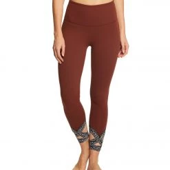CLOTHING Beyond Yoga Badlands High Waisted Strappy 7/8 Yoga Leggings Red Rock