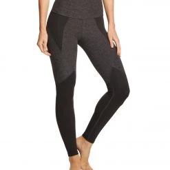 Beyond Yoga Spacedye Paneled High Waisted Yoga Leggings Black/Charcoal CLOTHING