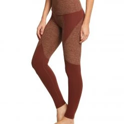 CLOTHING Beyond Yoga Spacedye Paneled High Waisted Yoga Leggings Red Rock/Tumbleweed