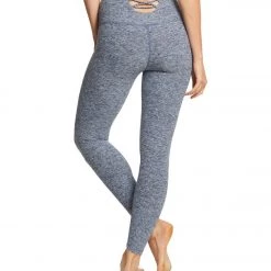 Beyond Yoga Across The Strap High Waisted 7/8 Yoga Leggings White/Outlaw Navy CLOTHING