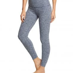 Beyond Yoga Across The Strap High Waisted 7/8 Yoga Leggings White/Outlaw Navy CLOTHING