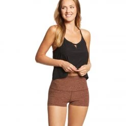 Beyond Yoga Curve Cropped Tank Darkest Night