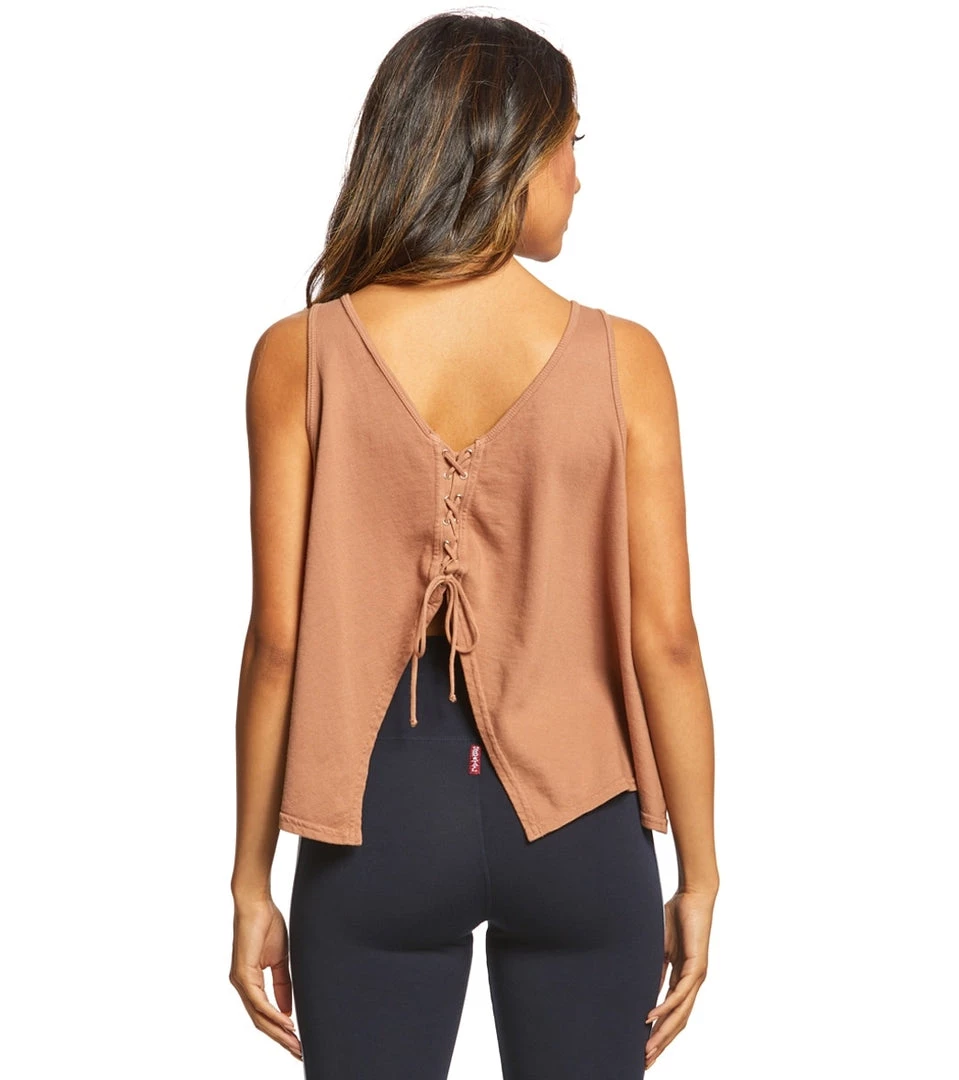 Hard Tail Back-To-Front Lace Up Tank CLOTHING 3 Hard Tail Back-To-Front Lace Up Tank CLOTHING