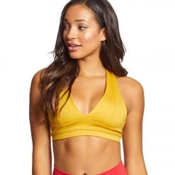 Mika Yoga Wear Genna Yoga Bra Mustard CLOTHING