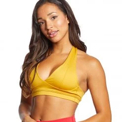 Mika Yoga Wear Genna Yoga Bra Mustard CLOTHING