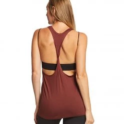 Beyond Yoga Twisted Racerback Tank Red Rock CLOTHING