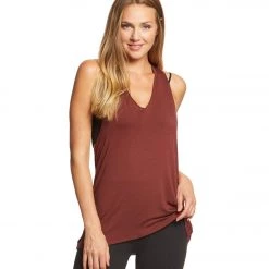 Beyond Yoga Twisted Racerback Tank Red Rock CLOTHING