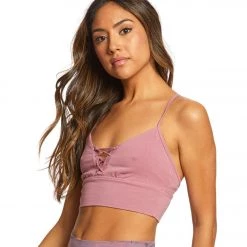 Hard Tail Corset Workout Bra Dusty Rose Women