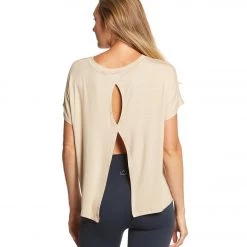 Beyond Yoga Split Keyhole Back Tee CLOTHING