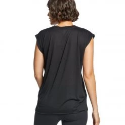 Bella + Canvas Flowy Rolled Cuff Muscle Tee Black 10 Bella + Canvas Flowy Rolled Cuff Muscle Tee Black