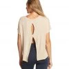 Beyond Yoga Split Keyhole Back Tee Texas Taupe 2 Beyond Yoga Split Keyhole Back Tee Texas Taupe