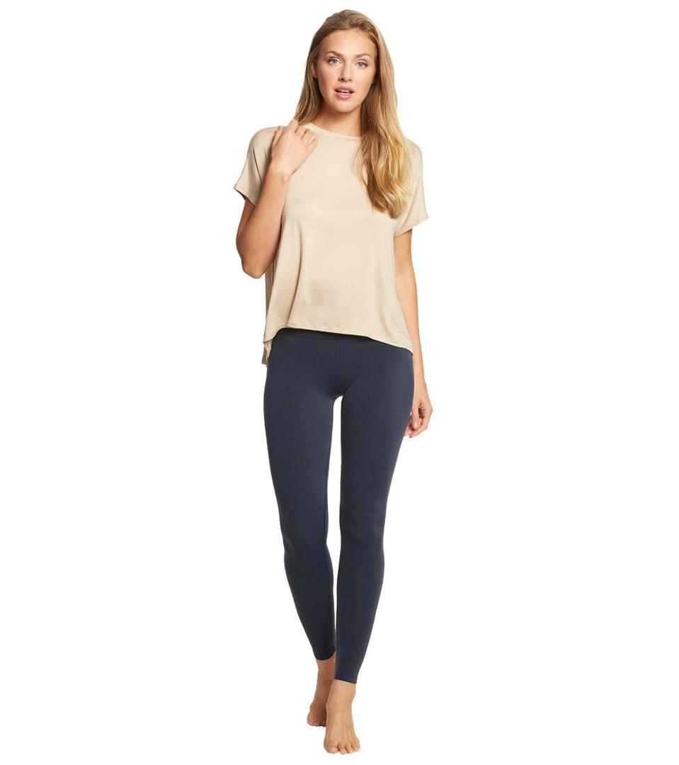 Beyond Yoga Split Keyhole Back Tee Texas Taupe 6 Beyond Yoga Split Keyhole Back Tee Texas Taupe