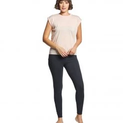 CLOTHING Bella + Canvas Flowy Rolled Cuff Muscle Tee Peach