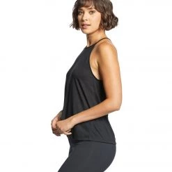 Bella + Canvas Flowy High Neck Tank Black