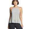 Bella + Canvas Flowy High Neck Tank Heather Stone CLOTHING
