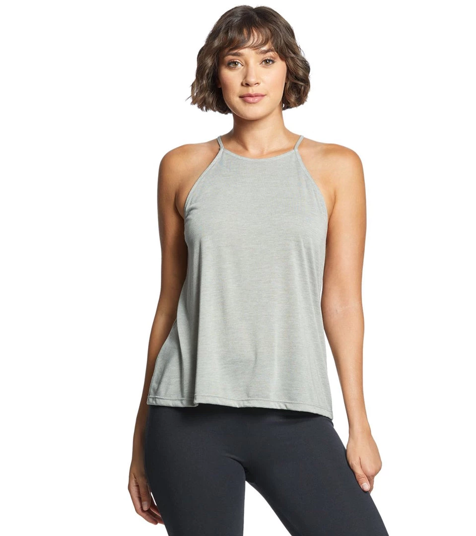 Bella + Canvas Flowy High Neck Tank Heather Stone CLOTHING 3 Bella + Canvas Flowy High Neck Tank Heather Stone CLOTHING