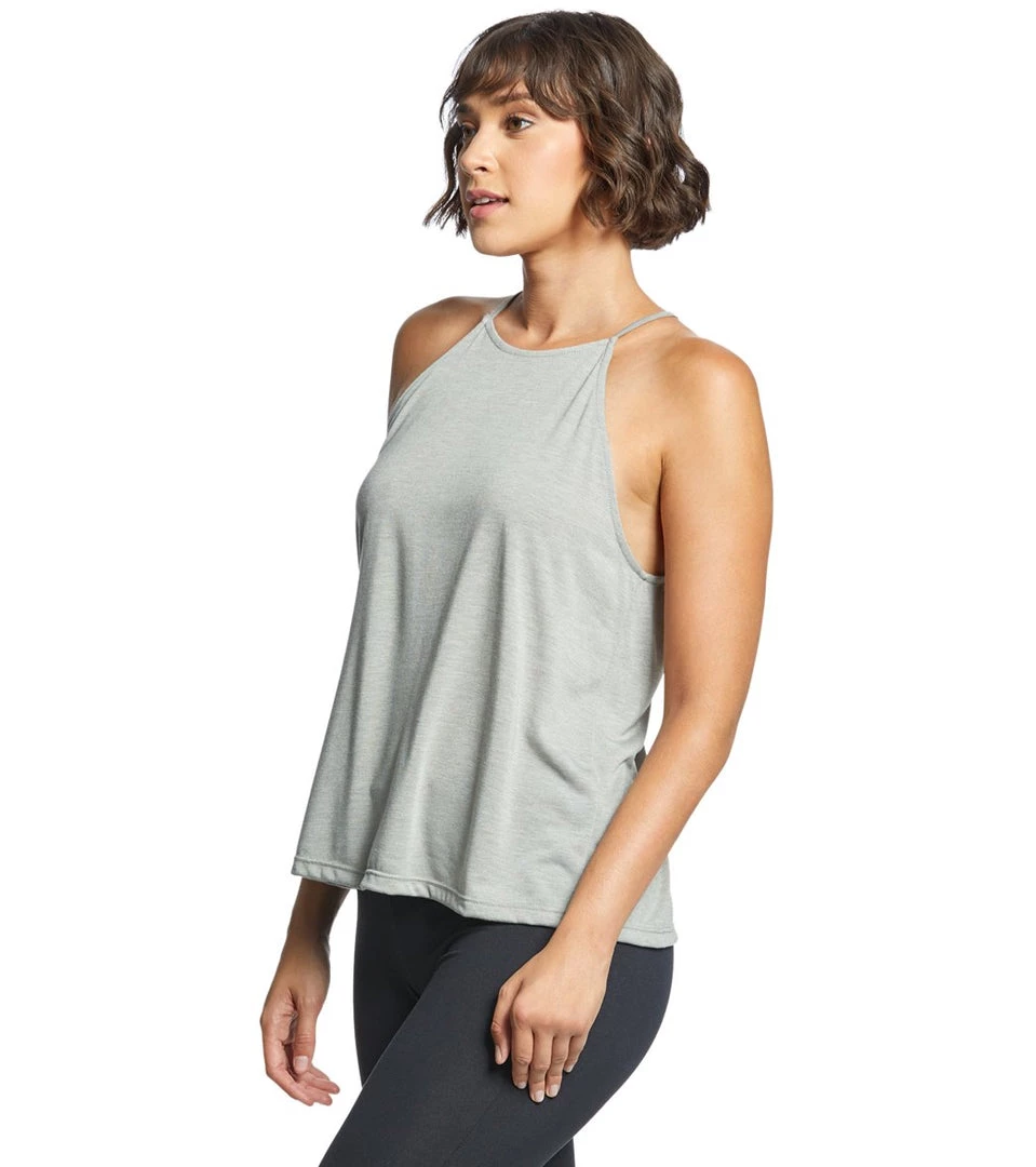 Bella + Canvas Flowy High Neck Tank Heather Stone CLOTHING 4 Bella + Canvas Flowy High Neck Tank Heather Stone CLOTHING