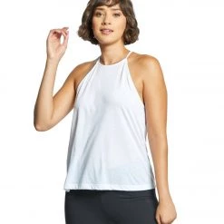 Bella + Canvas Flowy High Neck Tank White
