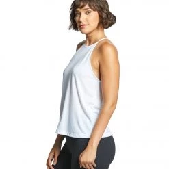 Bella + Canvas Flowy High Neck Tank White