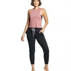 Bella + Canvas Racerback Crop Tank Heather Mauve CLOTHING