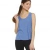 Marika Lattice Cut Out Tank Heather Harbor Blue CLOTHING