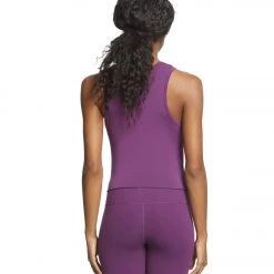 Everyday Yoga Twisted Layering Crop Tank Purple