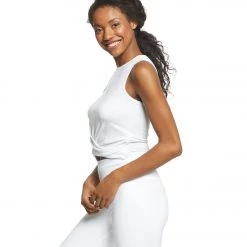 CLOTHING Everyday Yoga Twisted Layering Crop Tank White