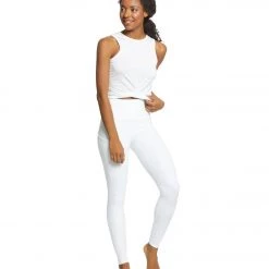 CLOTHING Everyday Yoga Twisted Layering Crop Tank White