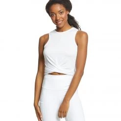 CLOTHING Everyday Yoga Twisted Layering Crop Tank White