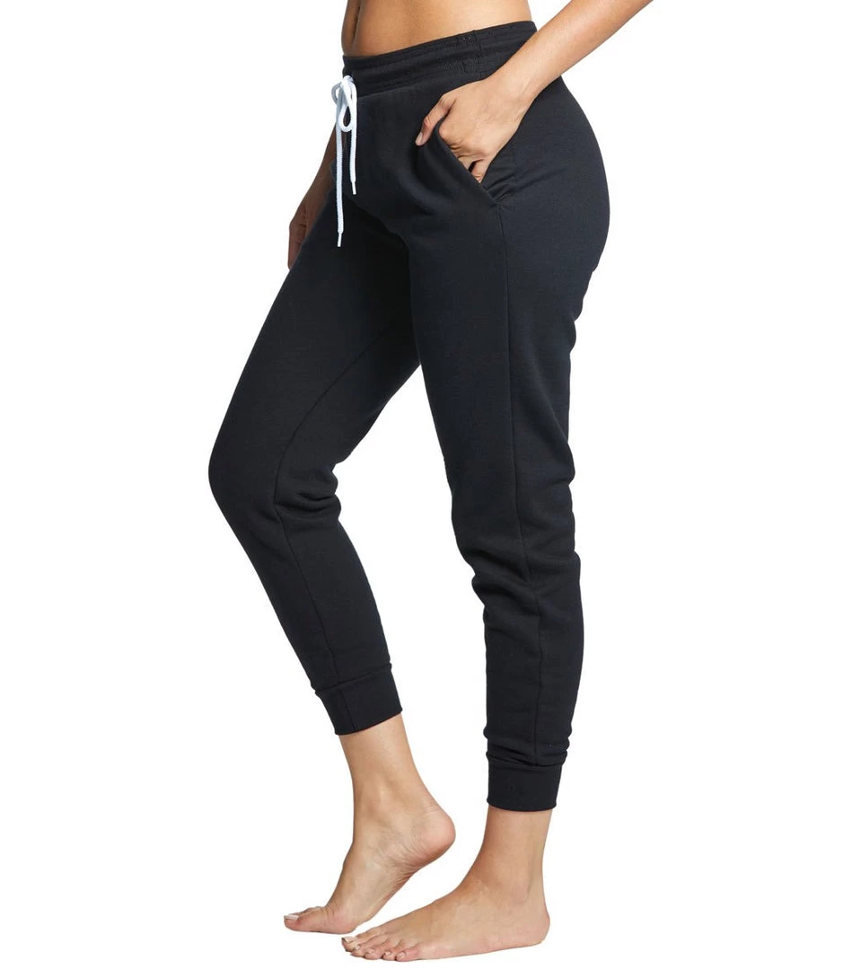 Bella + Canvas Poly-Cotton Sweatpant Joggers Black 4 Bella + Canvas Poly-Cotton Sweatpant Joggers Black