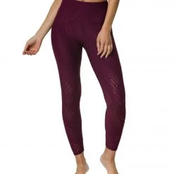 Onzie Selenite 7/8 Yoga Leggings Burgundy CLOTHING