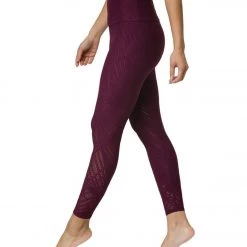 Onzie Selenite 7/8 Yoga Leggings Burgundy CLOTHING