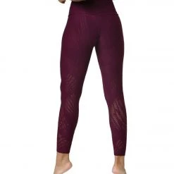 Onzie Selenite 7/8 Yoga Leggings Burgundy CLOTHING