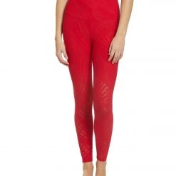 Onzie Selenite 7/8 Yoga Leggings Red CLOTHING