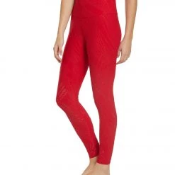 Onzie Selenite 7/8 Yoga Leggings Red CLOTHING