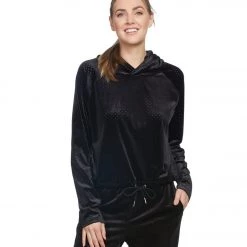 Onzie Velour Top Black CLOTHING