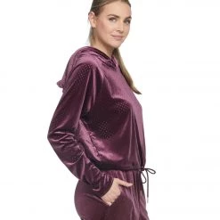 Onzie Velour Top Aubergine CLOTHING