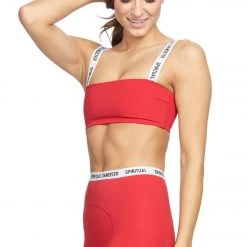 Spiritual Gangster Skylar Frame Bra Crimson