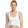 Spiritual Gangster Amor Seamless Crop Tank White
