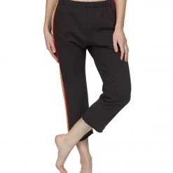 Spiritual Gangster Rainbow Floral Perfect Harem Sweatpant Joggers Vintage Black