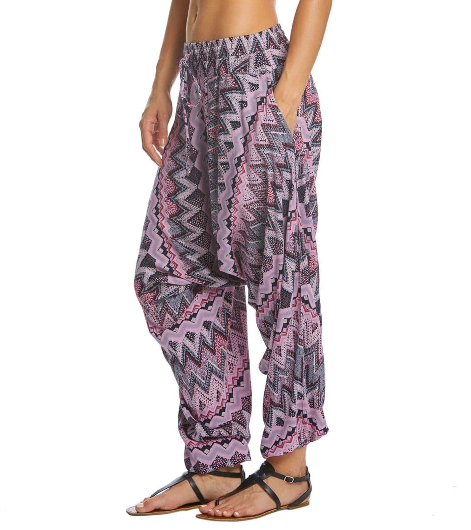 CLOTHING Buddha Pants Zag Harem Pants Pink 4 CLOTHING Buddha Pants Zag Harem Pants Pink