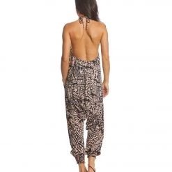 Buddha Pants Aztec Harem Jumpsuit Beige CLOTHING