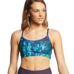 Manduka Precision Yoga Sports Bra Abstract Viper Print