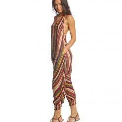Buddha Pants Stripes Harem Jumpsuit Red 10 Buddha Pants Stripes Harem Jumpsuit Red
