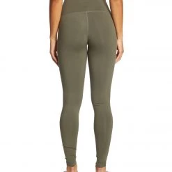 DYI Mesh Panel Yoga Leggings Olive CLOTHING